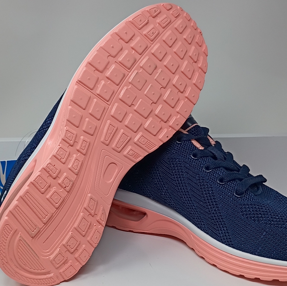 Women's Navy and Pink Sneakers - Picture 2 of 12